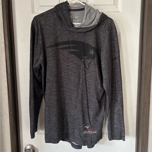 Nike Dark Gray New England Patriots Long Sleeve Hoodie